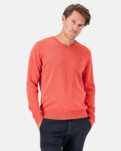 Boutique Fynch Hatton Homme Pull Pull col v coton superfine